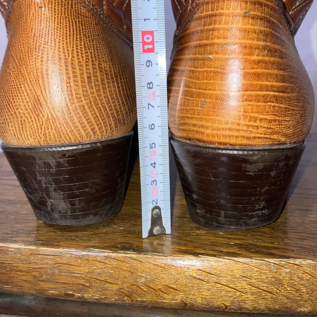 ブラウンレザーウエスタンブーツ