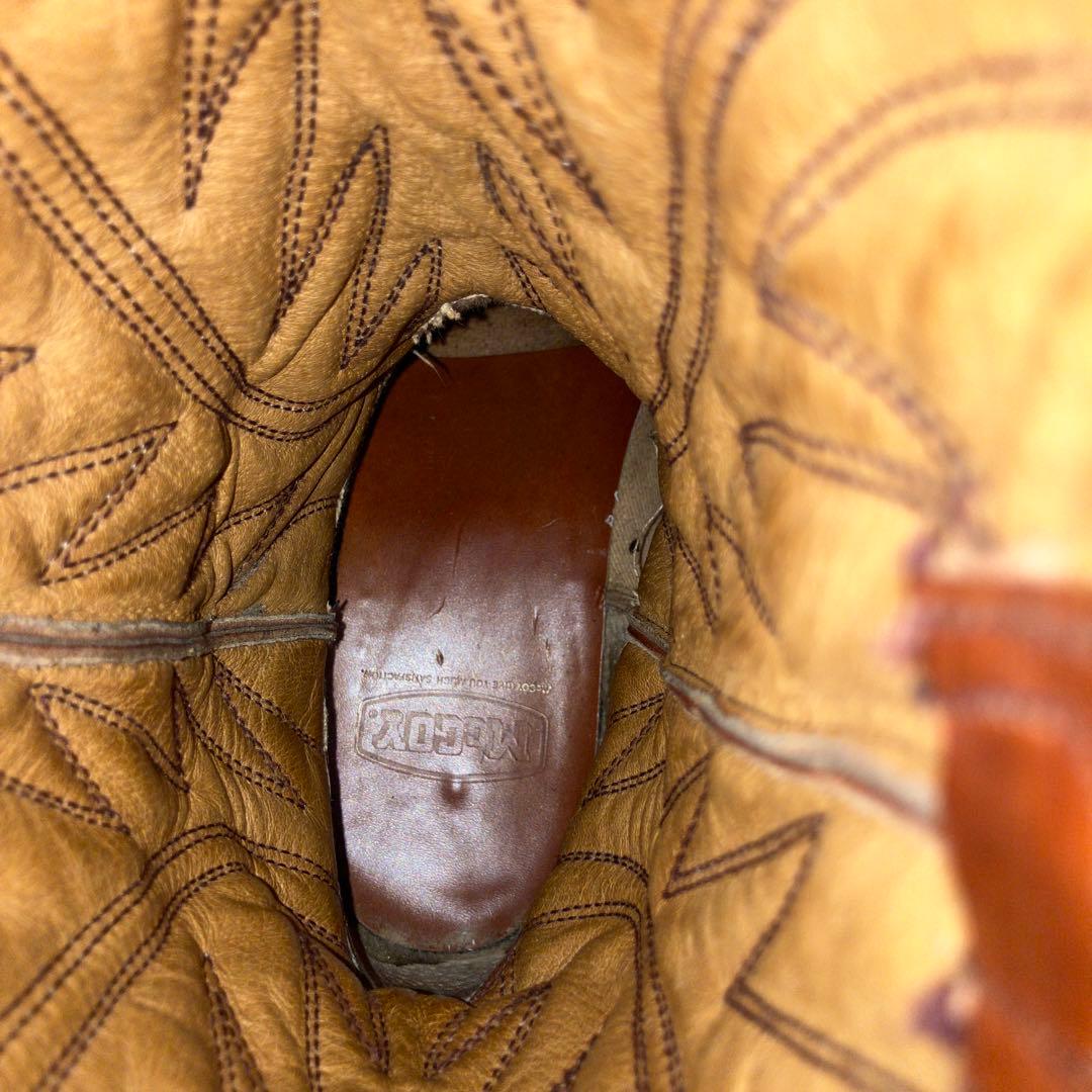 ブラウンレザーウエスタンブーツ