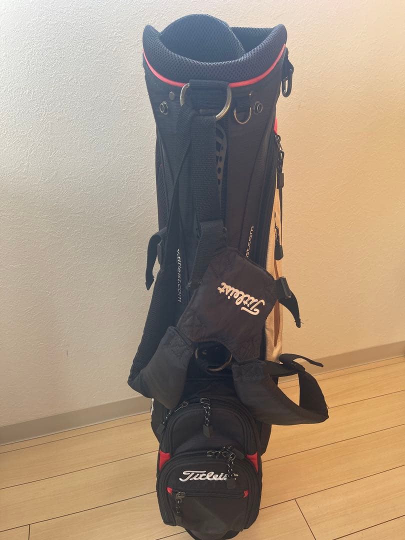 Titleist キャディバッグ ブラック/ホワイト/レッド