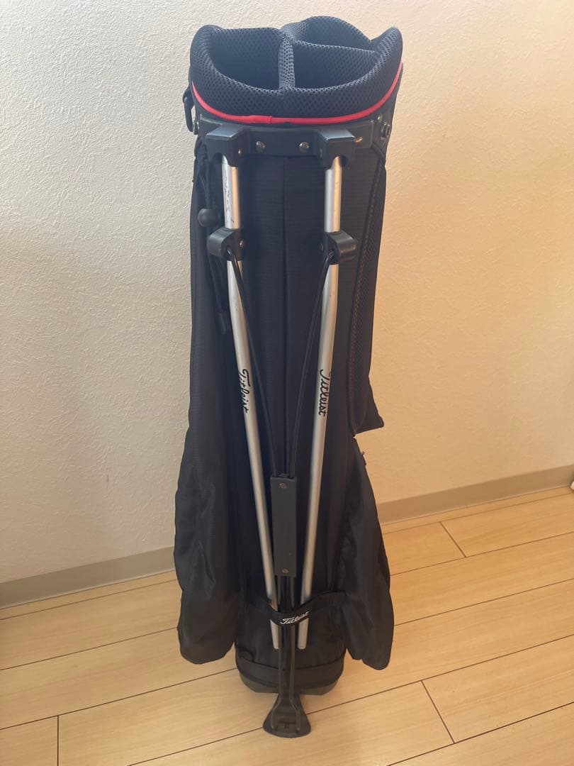 Titleist キャディバッグ ブラック/ホワイト/レッド