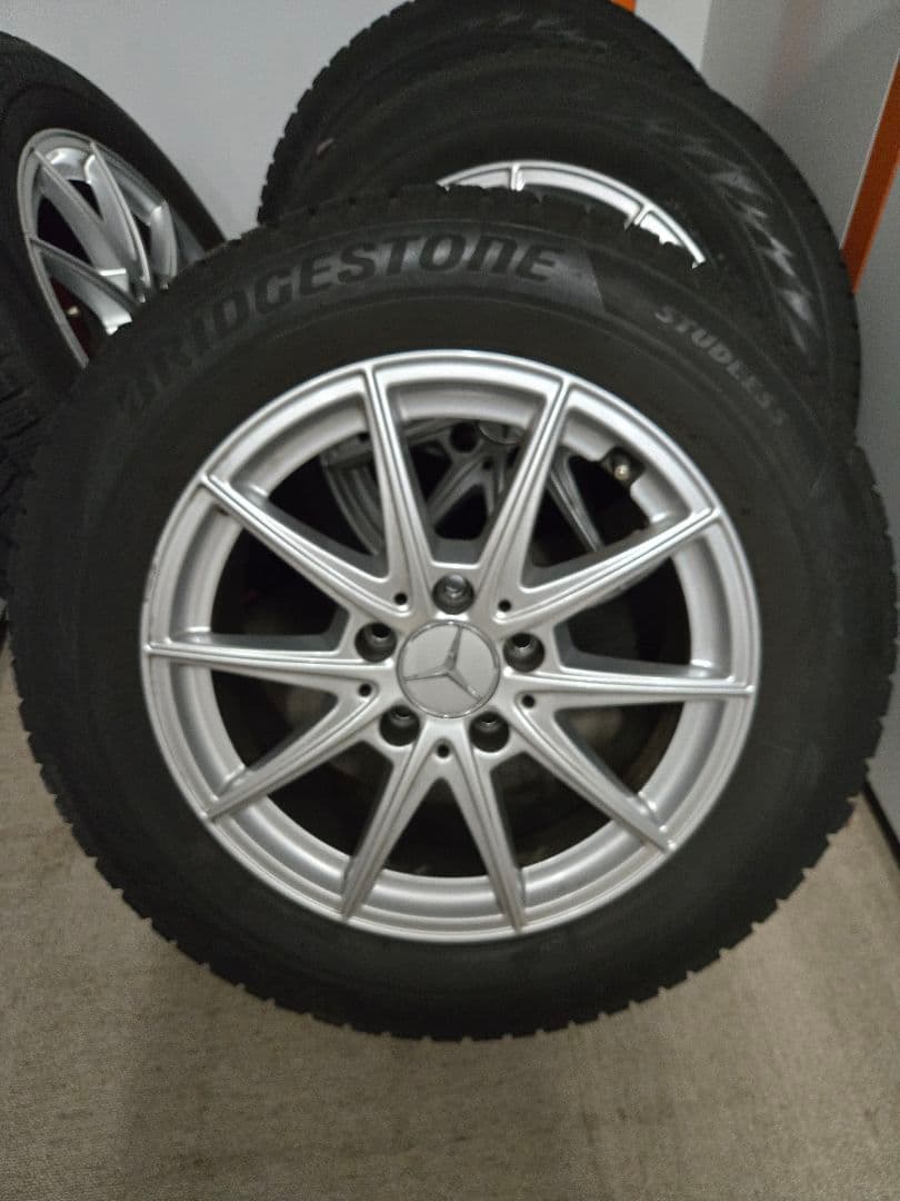 ベンツ純正アルミ &ブリヂストンスタッドレス205/60R16 4本セット