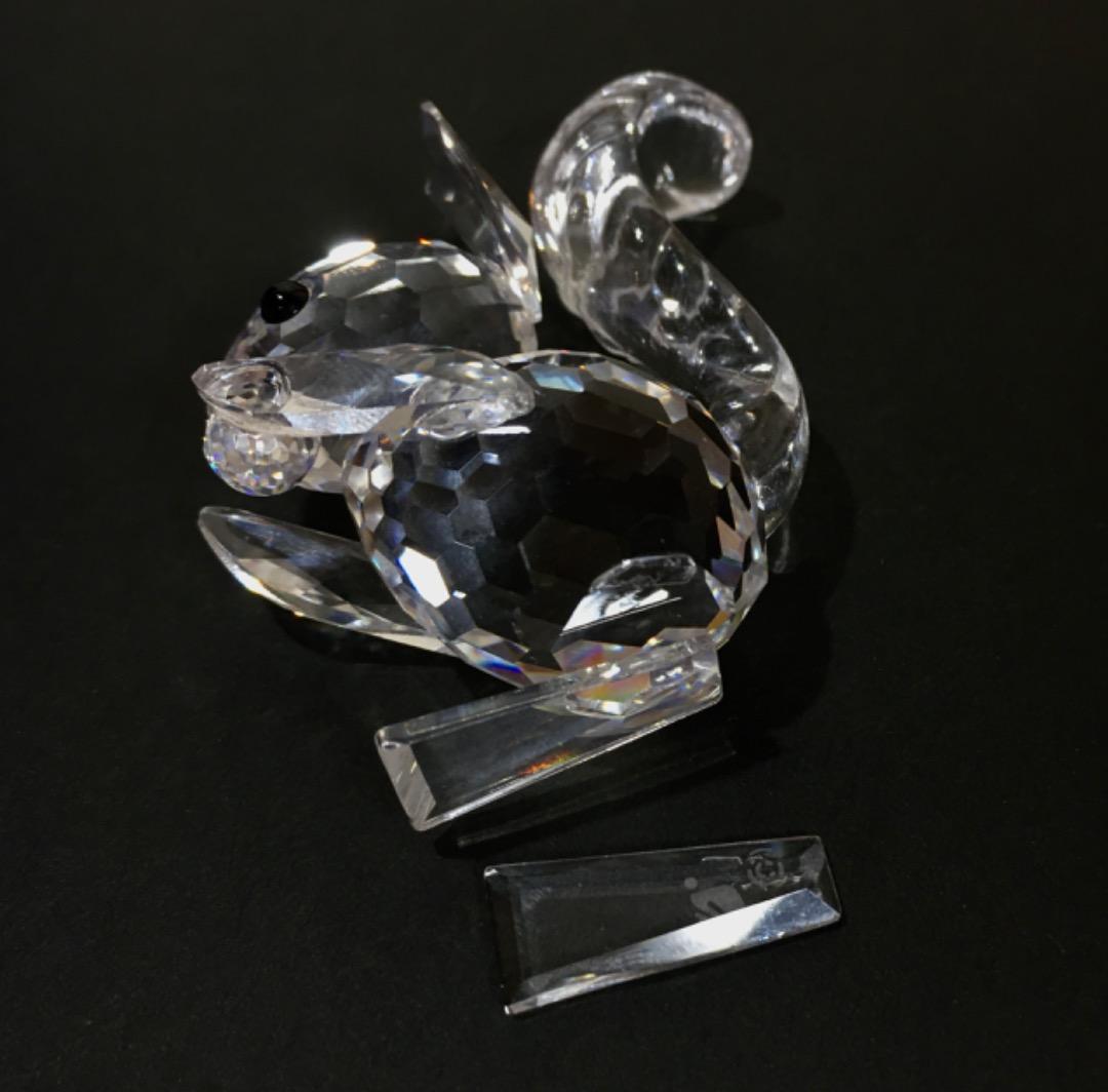 Swarovski スワロフスキー リス クリスタル フィギュリン 置物
