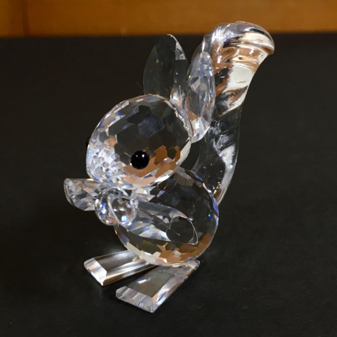 Swarovski スワロフスキー リス クリスタル フィギュリン 置物