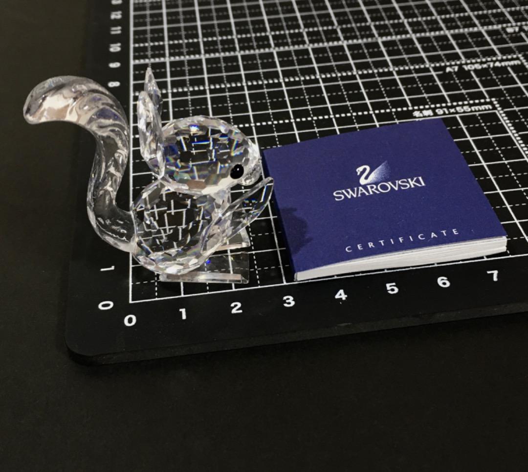 Swarovski スワロフスキー リス クリスタル フィギュリン 置物