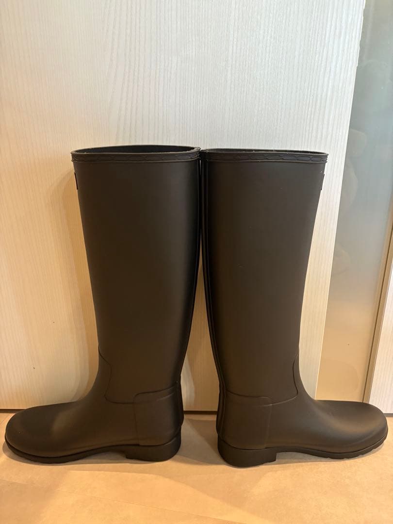 【NT】HUNTER ブラック 長靴 バックル付き　23センチ