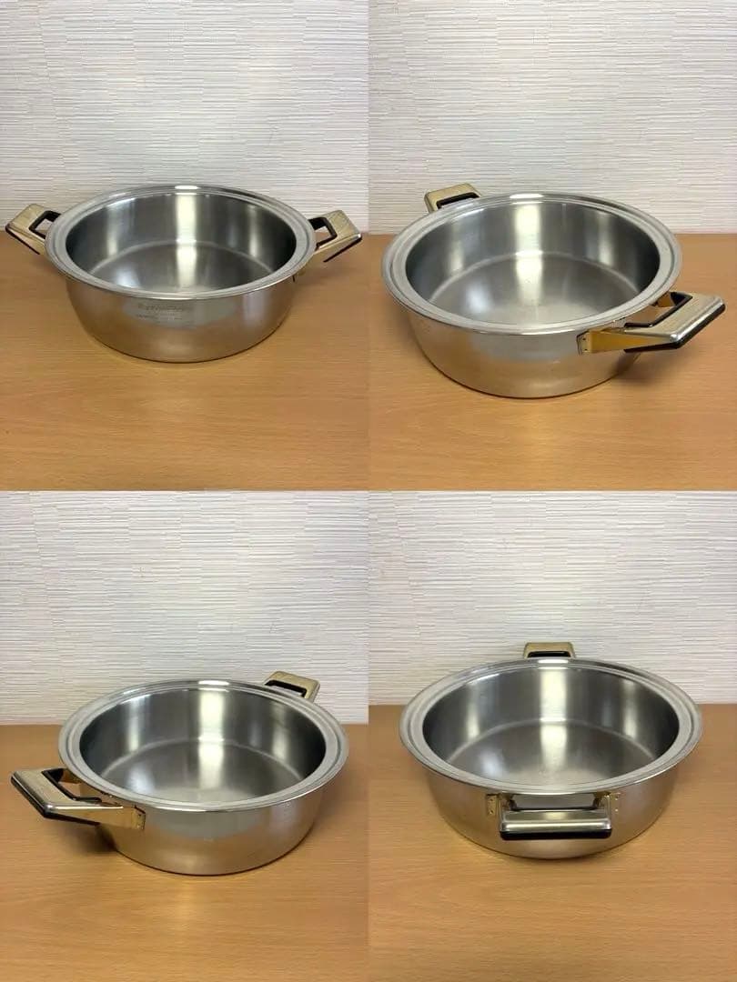 タッパーウェア Rainbow Cooker ステンレス製 中型両手鍋 26㎝