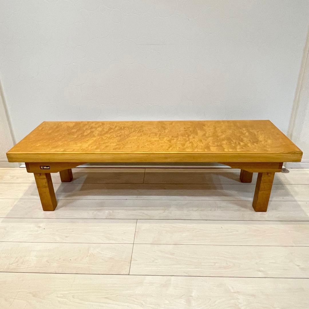 【光製作所】折りたたみ座卓 玉杢風ローテーブル 天然木 和モダン 高級 和室