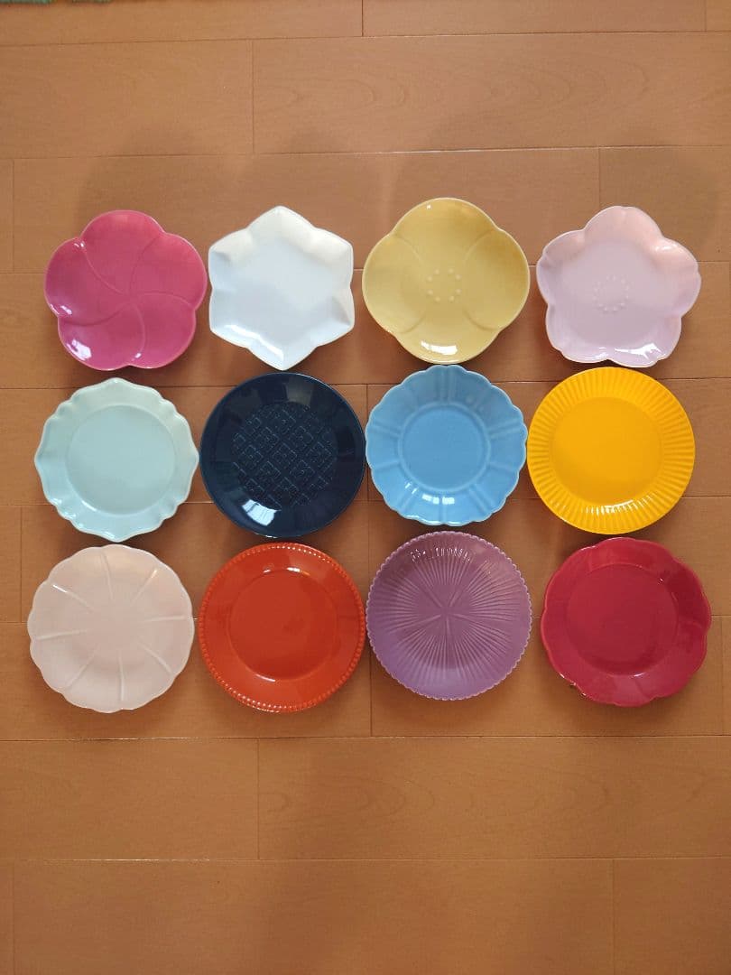 金麦 花やか小皿12枚セット