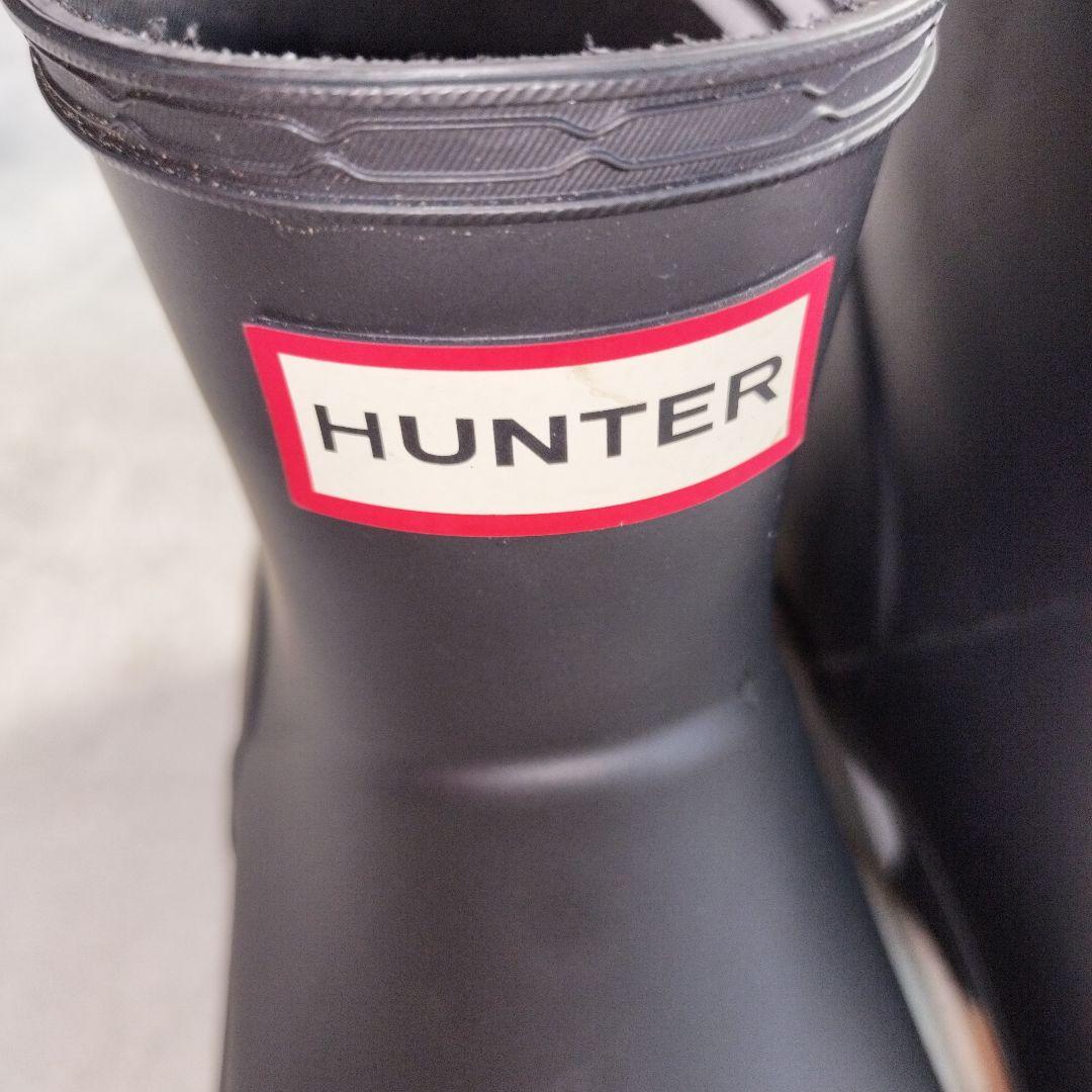 HUNTER ハンター プレイショートストライプソールブーツ 25 レインブーツ