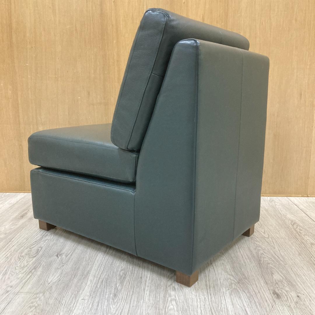 冨士ファニチア　FUJI FURNITURE　総革　1人掛けソファ