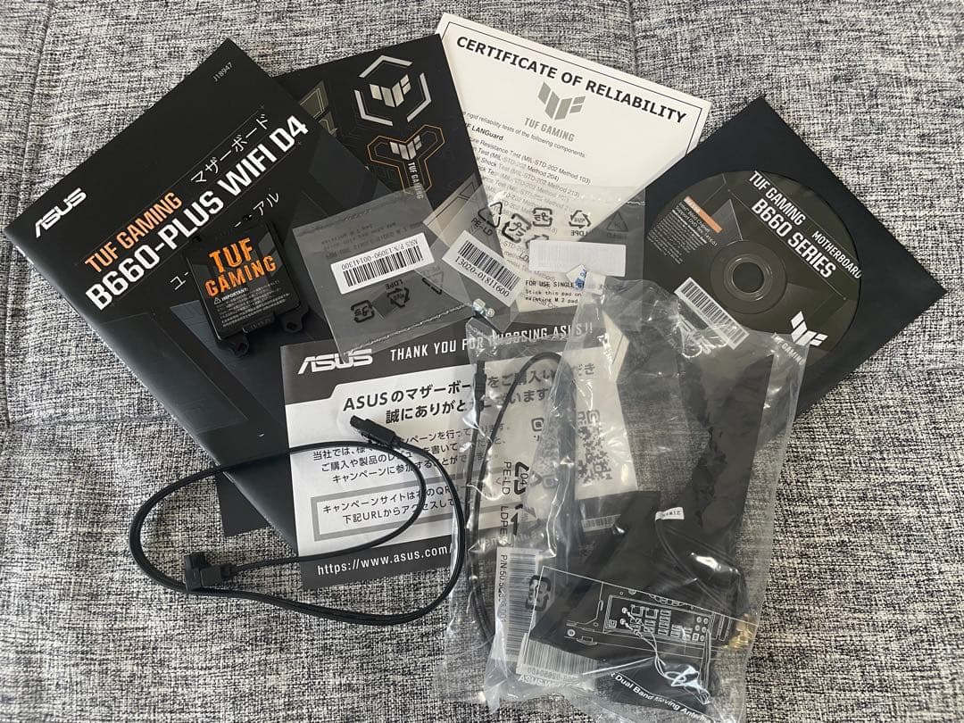 CPU i5-12600KF TUF GAMING B660-PLUS WIFI D4