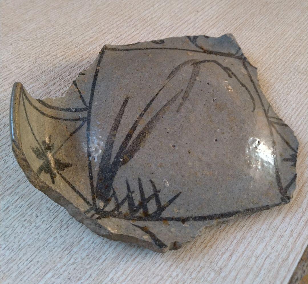 初期伊万里古唐津絵黄瀬戸陶片4客どれでも1客 r5冬26