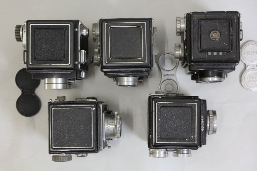 二眼レフ ５台 ジャンク品 RICOHFLEX PRIMO YASHICA 等
