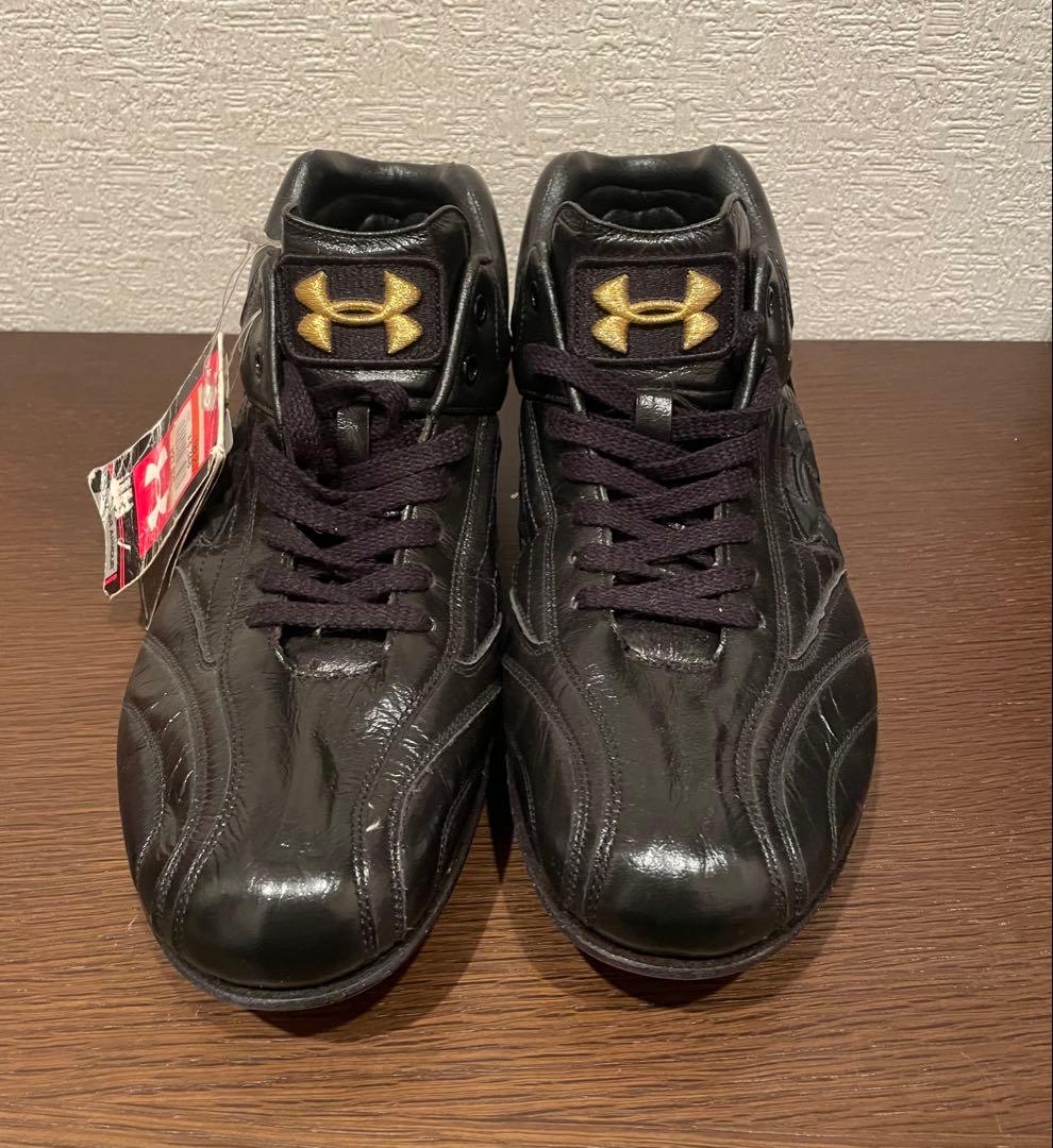 【新品未使用品】アンダーアーマー 野球 金具スパイク 26cm 黒 ブラック