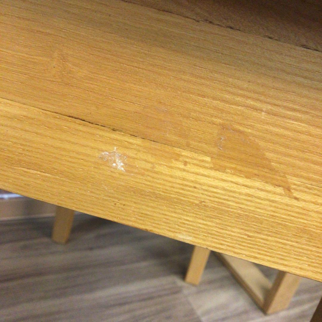 MUJI 無印良品 デスク タモ材 幅80 ナチュラル USED 展示品 引取可
