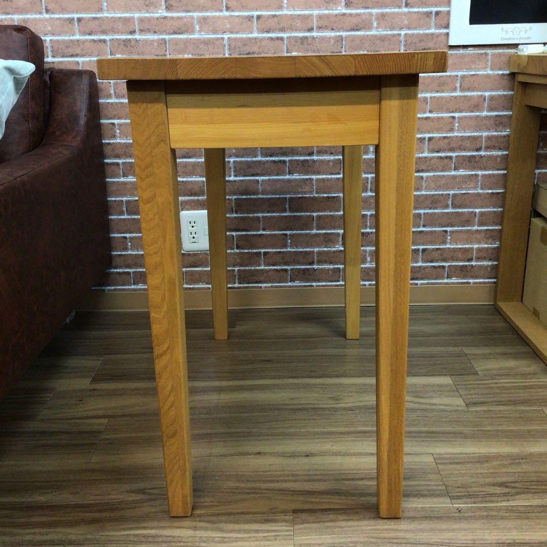 MUJI 無印良品 デスク タモ材 幅80 ナチュラル USED 展示品 引取可