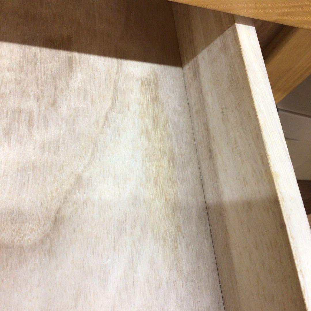 MUJI 無印良品 デスク タモ材 幅80 ナチュラル USED 展示品 引取可