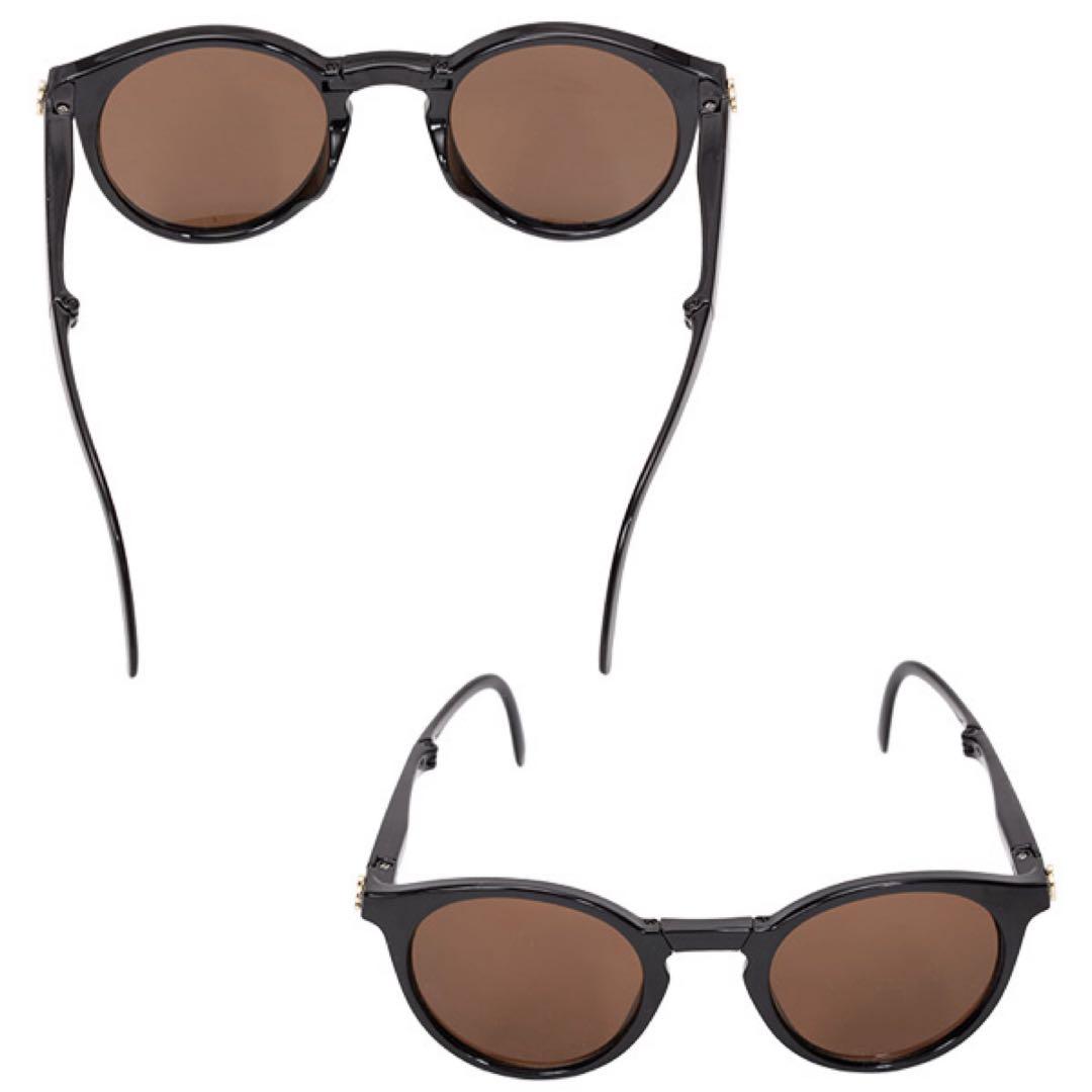 マリークワント サングラス コンパクトサングラス 完売品 折り畳み ブラック