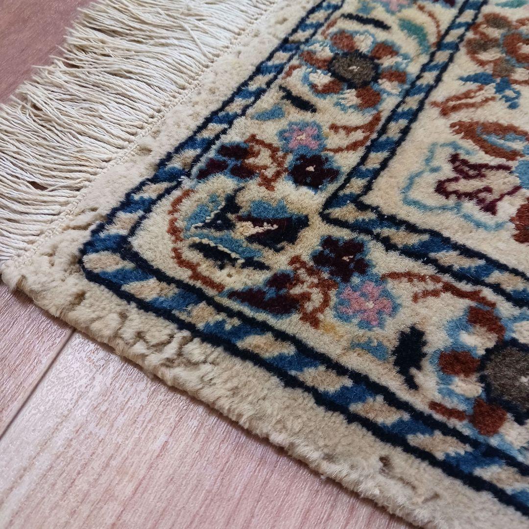 GHR Y2667 高級ペルシャ絨毯 ナイン産 ウール 大判