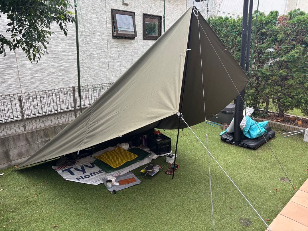 たくたくBUNDOK スクエアタープTC ポール2本セット