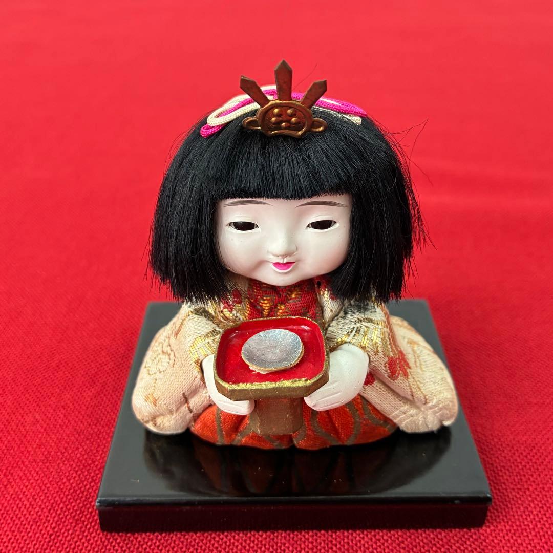 美形！顔良し！昭和初期 木目込みお雛様 15人 コンパクト アンティーク雛人形