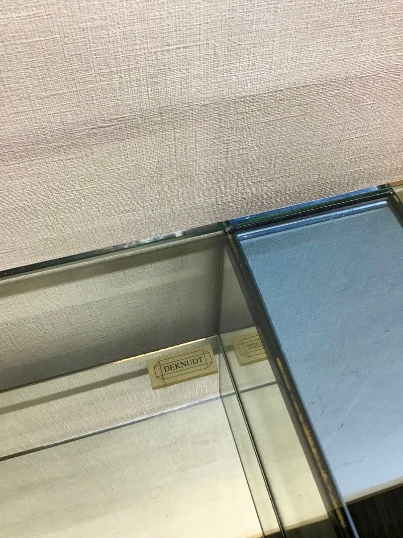 管987☆ベルギー製☆DEKNUDT☆デクヌートミラー☆ガラスコンソールテーブル