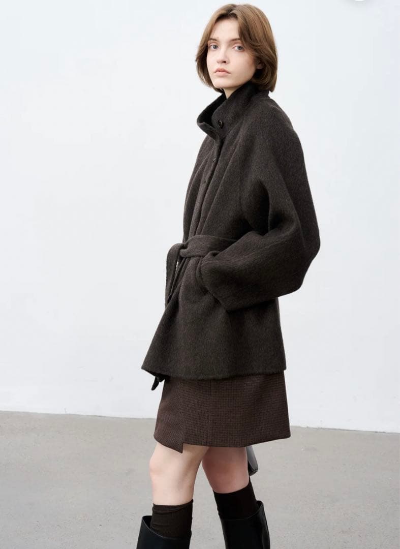 【新品】TAGEECHITA JAPAN フェザーウールミドルコート