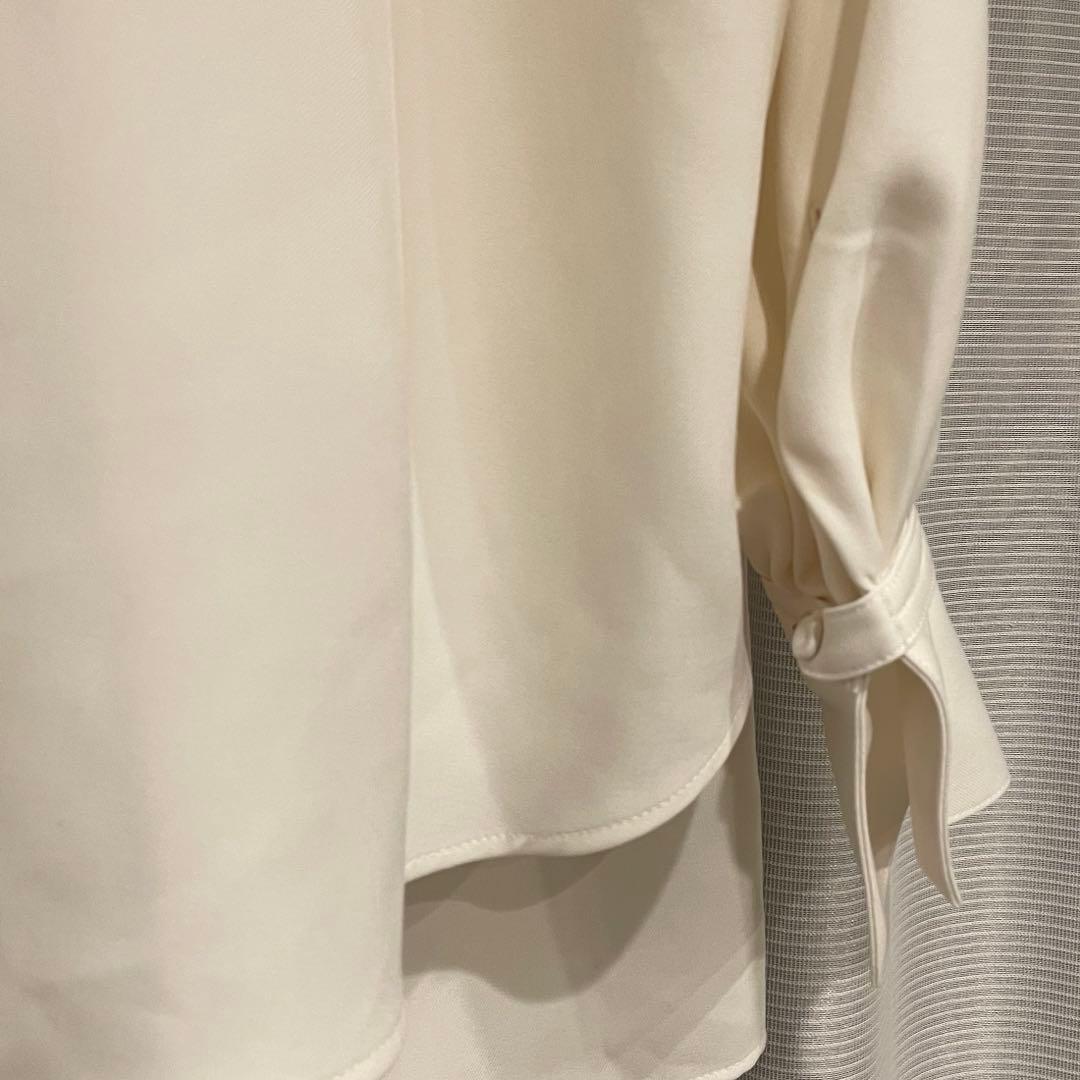 #Newans洗濯機可ビックリボンパウダリーブラウス ボウタイ オンワード