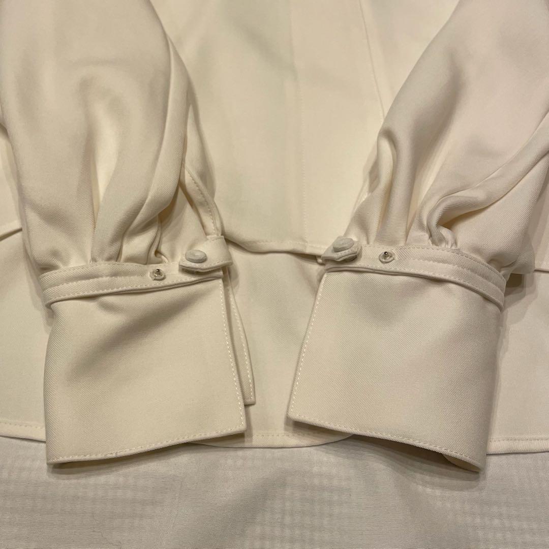 #Newans洗濯機可ビックリボンパウダリーブラウス ボウタイ オンワード