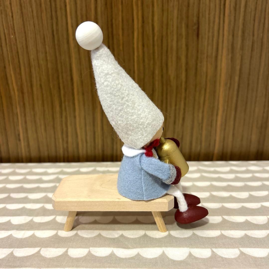 【りりこ】ノルディカニッセ　お人形、ベンチ、丸太セット