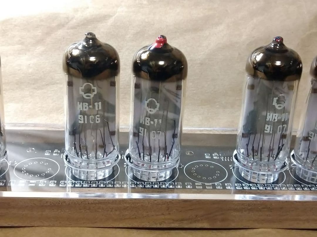 マニュアルなし VFD IV-11時計　6球