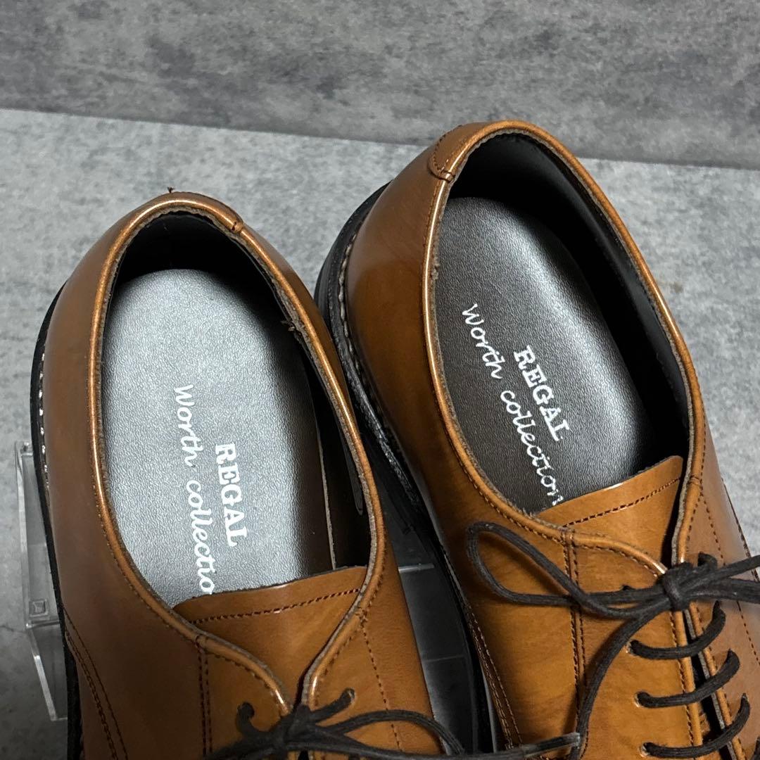 新品　リーガルワースコレクション　ビジネスシューズ　Uチップ　ブラウン　2277