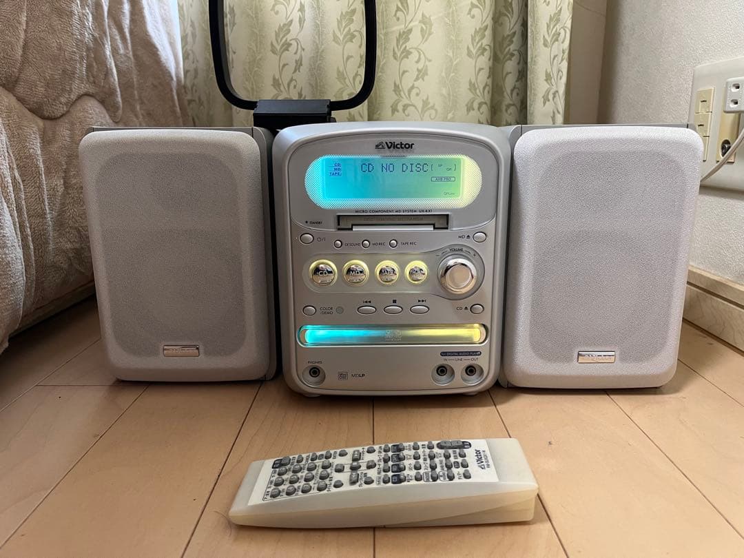 Victor ミニコンポ CD MDプレーヤー