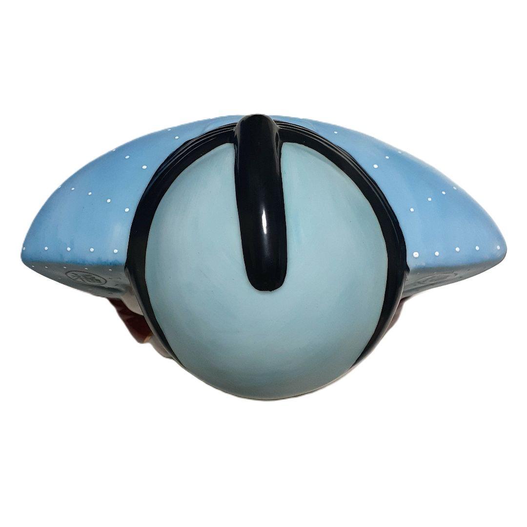 030【瀬戸焼】赤絵古式福助　開運招福　商売繁盛　陶磁器　昭和レトロ 日本製