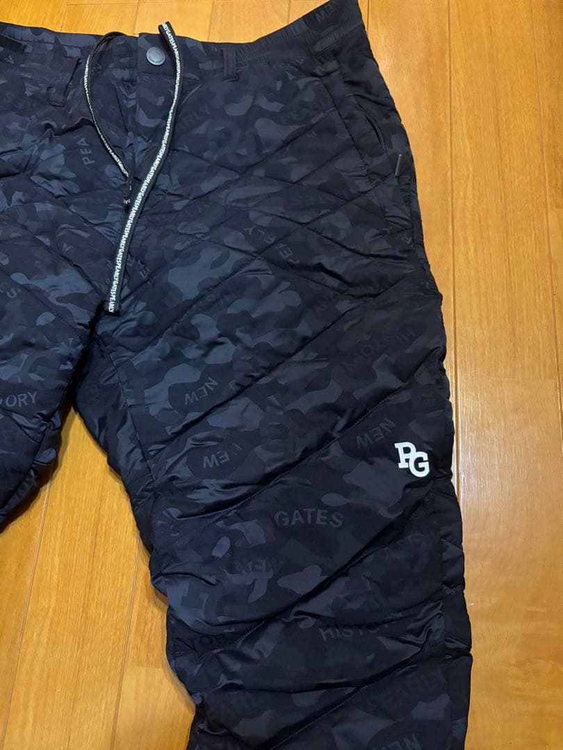 パーリーゲイツ　PG ダークカモフラージュ キルティング中綿パンツ5