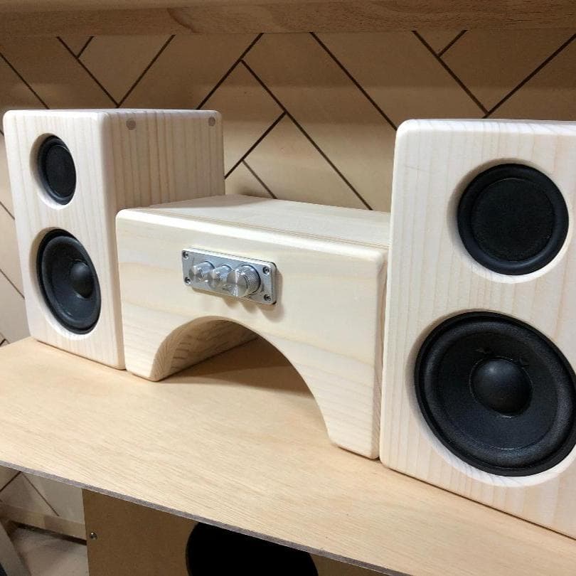 つみきコンポ風スピーカー【Bluetoothスピーカー】