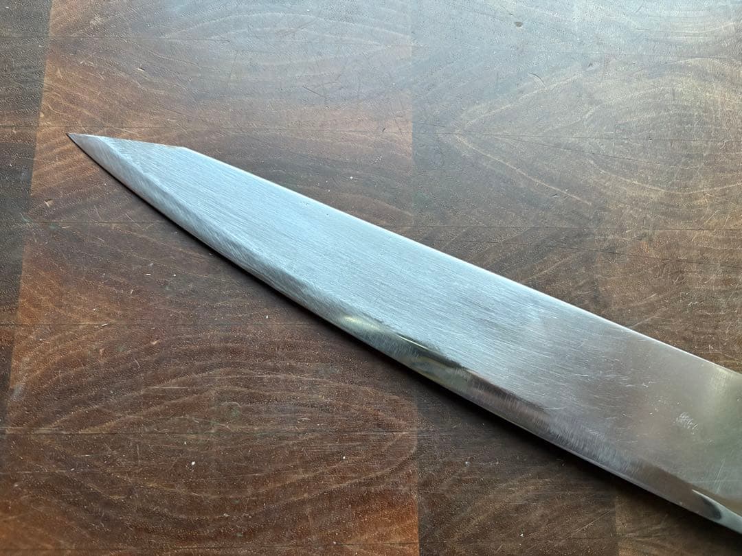 堺孝行　切付　牛刀　240mm 8寸　包丁　洋包丁　炭素鋼　研ぎ済み