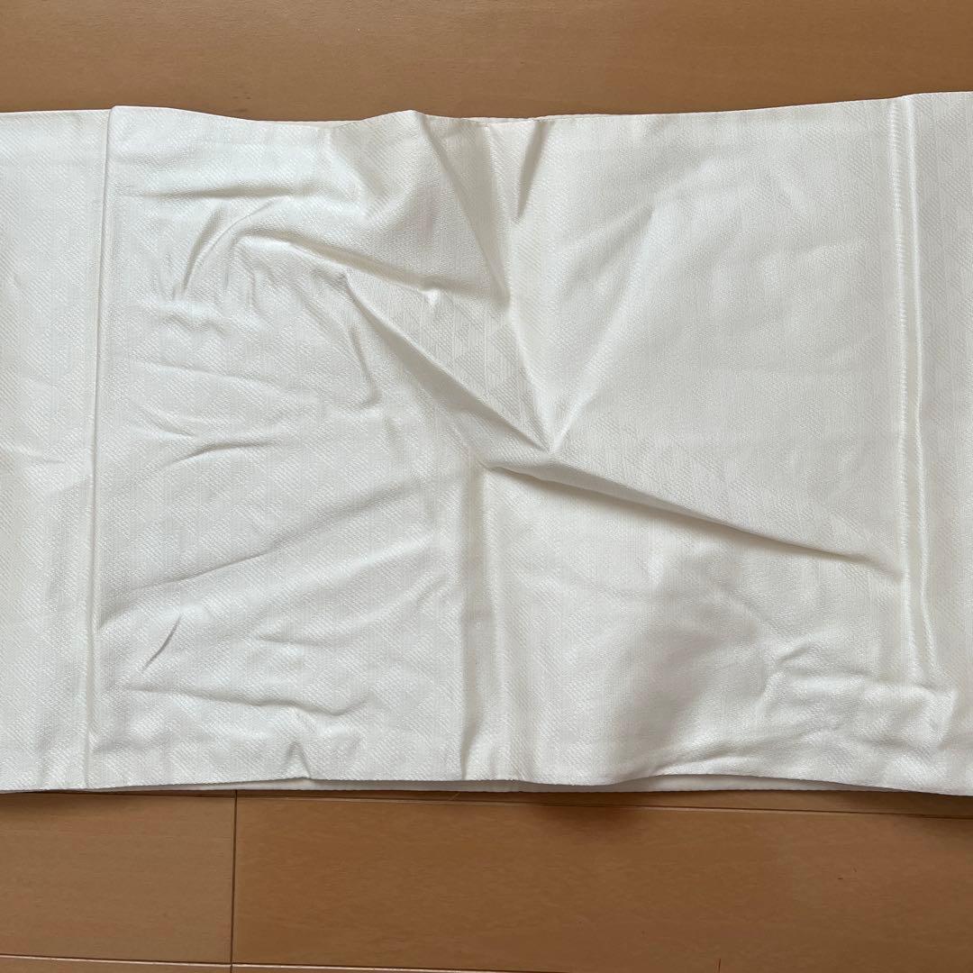 袋帯 西陣錦織 正絹 菱文 松竹梅 桐 菊など ベージュ系 控えめ金 長尺 美品