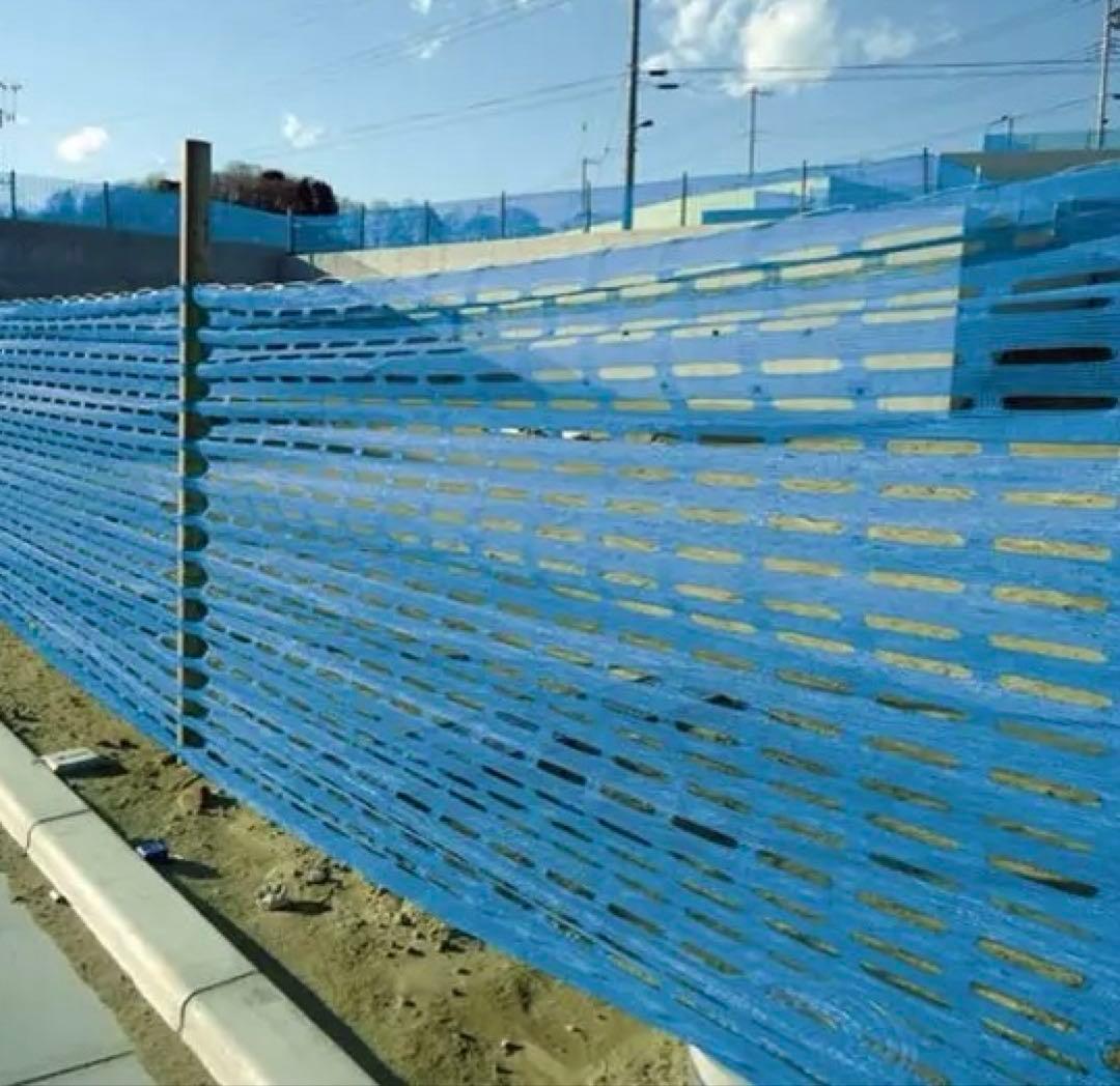 日本緑十字社　バリアフェンス　ブルー　50m 仮囲み　フェンス