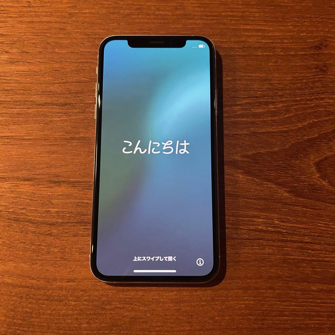 【美品】iPhone XS シルバー 64GB SIMフリー バッテリー100