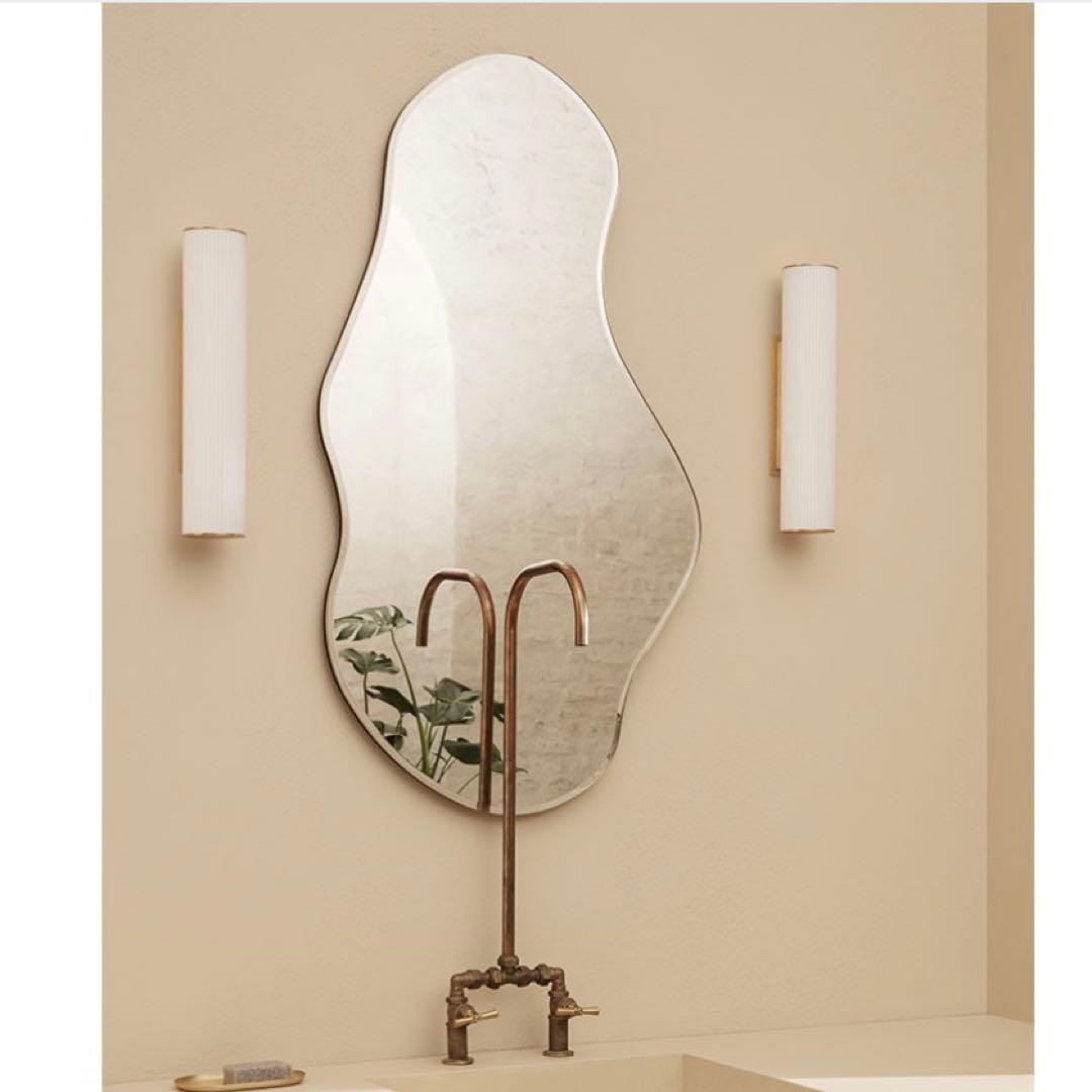【ferm living】Pond Mirror（L/Brass）57,800円