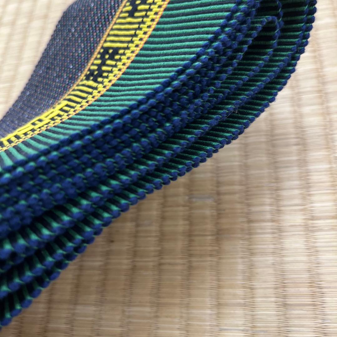 八重山みんさー織 半巾帯 伝統織物