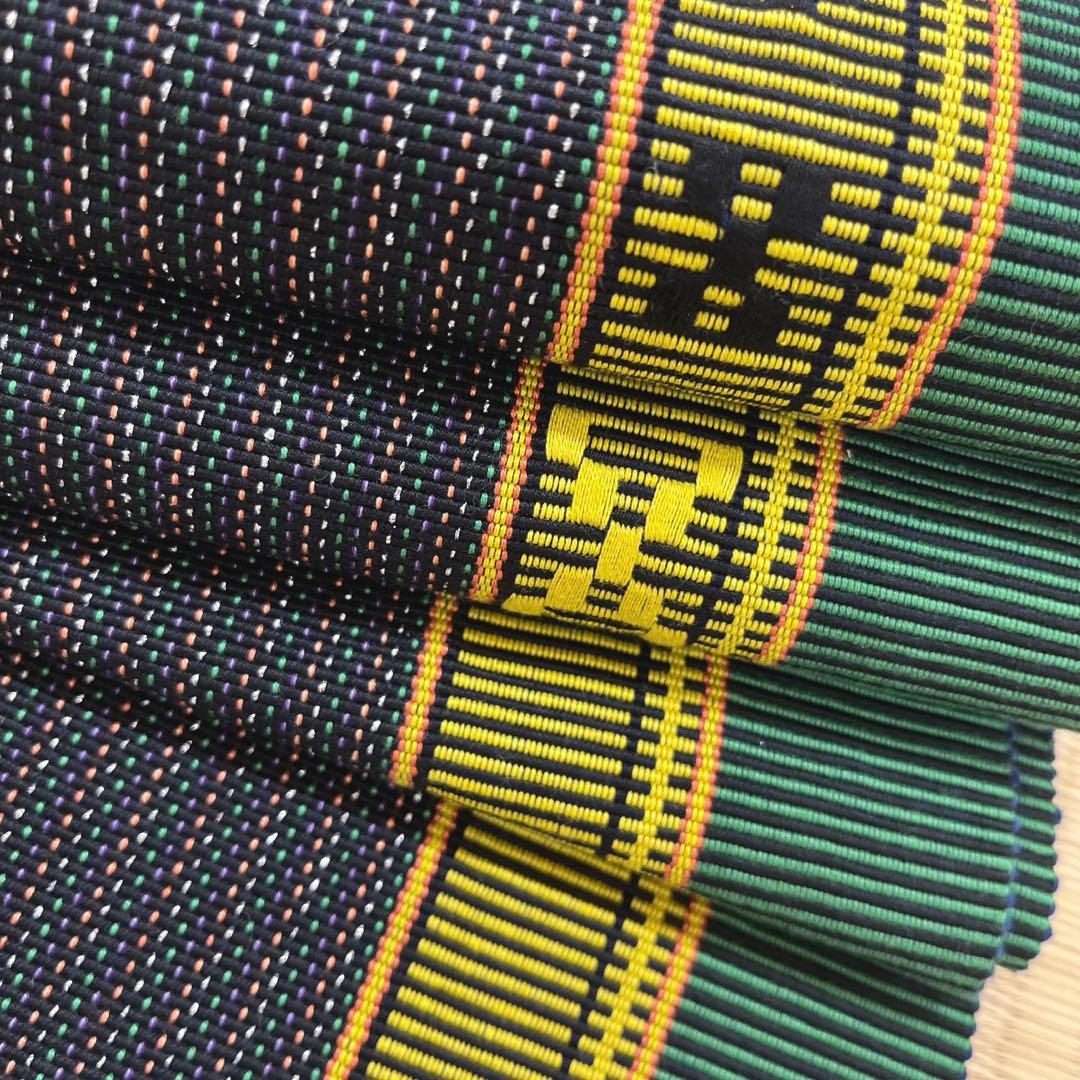 八重山みんさー織 半巾帯 伝統織物