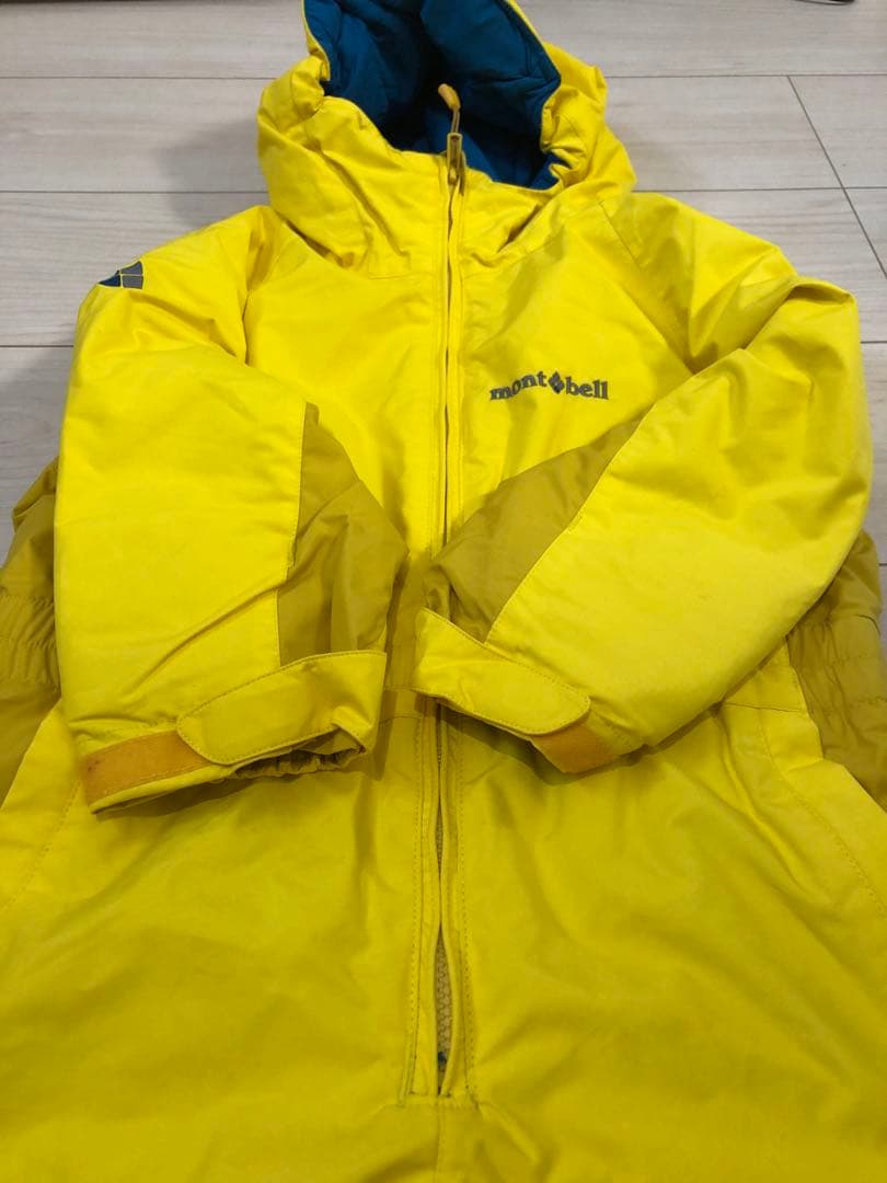 mont-bell モンベル キッズ スノーウェア スキーウェア黄色 100cm
