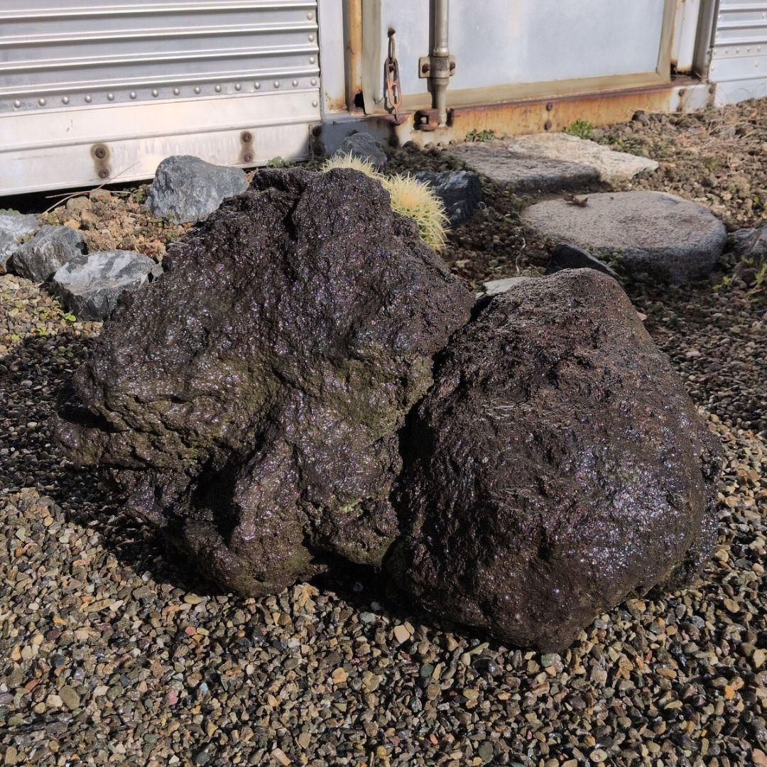 富士　溶岩石　49キロ　庭石　鑑賞石 石　石材　庭　坪庭　ガーデニング