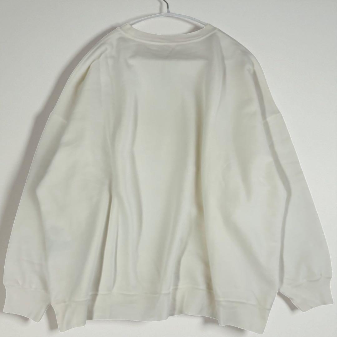 【美品】ドゥーズィエムクラス プルオーバー トレーナー スウェット 白 フリー