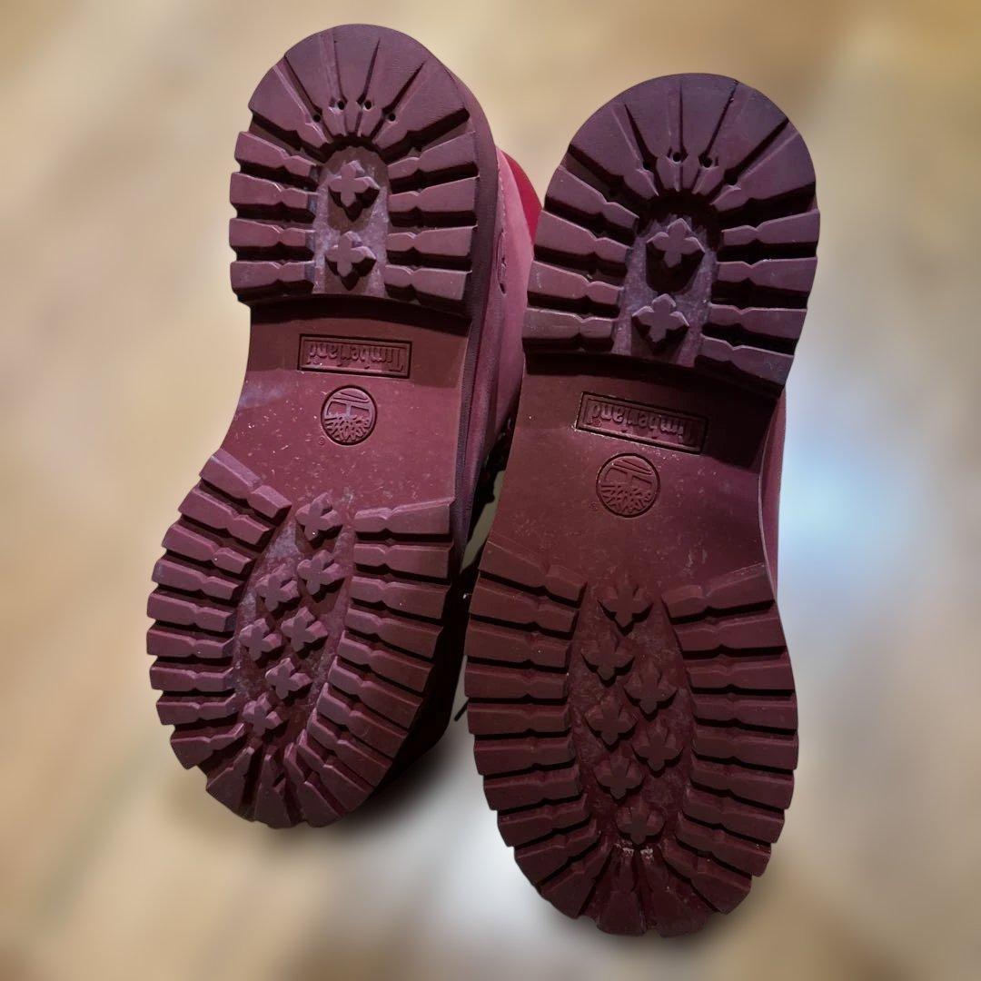 「美品」Tinberland 赤　ブーツ　24cm