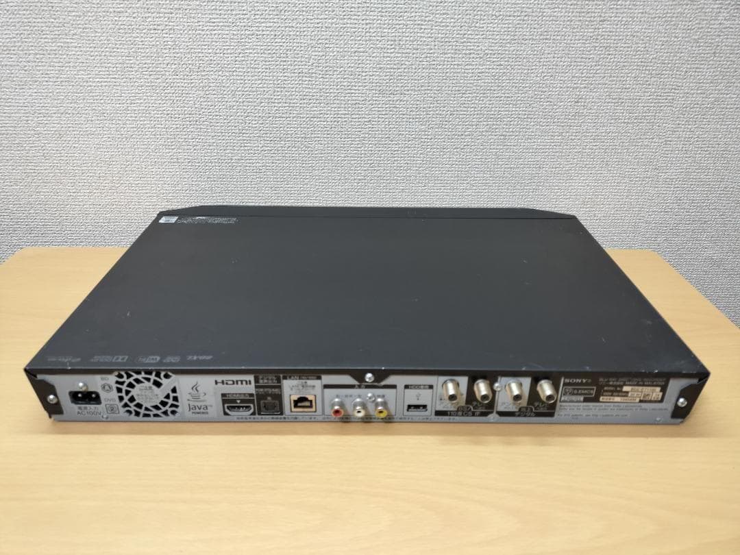ソニー ブルーレイレコーダー 「BDZ-ET1100」 動作品