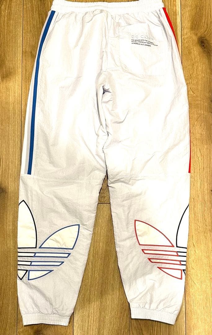 adidas トリコロール ジャージ 上下 Sサイズ白