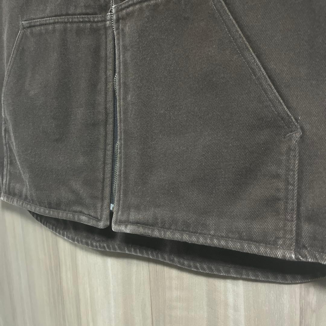 カーハート　ダックベスト　ダークブラウン　L メキシコ製